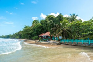 Cahuita - National park with beautiful beaches and rainforest in Costa Rica